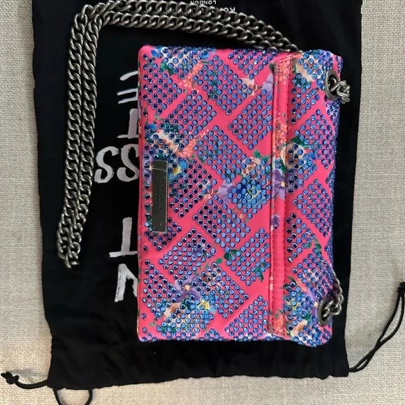 Kurt Geiger Mini Kensington Fabric in Pink Combination